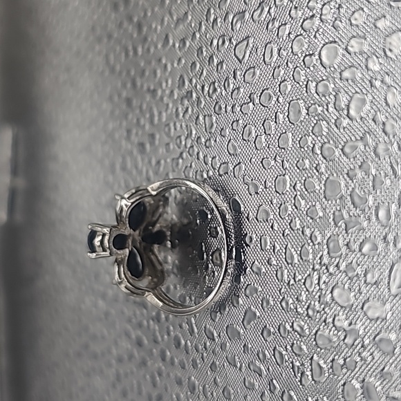 Onyx and diamond ring - Picture 4 of 5